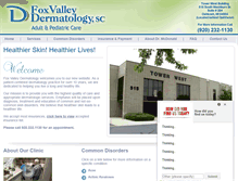 Tablet Screenshot of foxvalleydermatology.com